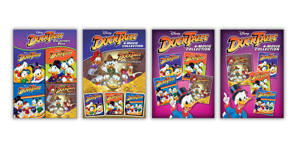 Ducktales 4Film DVD Wrap Key Art layouts